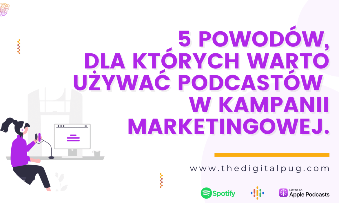 5 powodów, dla których warto używać podcastów w kampanii marketingowej.